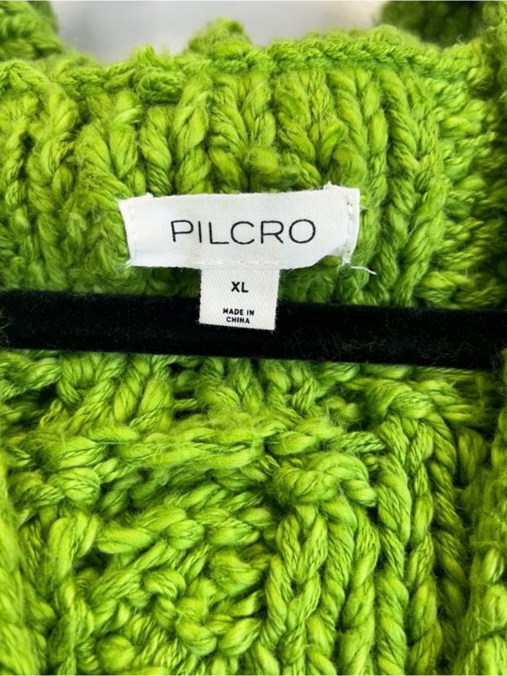 Anthropologie Pilcro Green Cable Knit Sweater with Hood - Picture 11 of 15